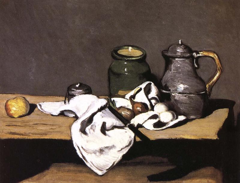 Paul Cezanne have a bottle of still life